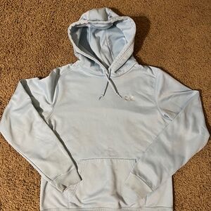 Under Armour Light Blue Hooded Sweatshirt Size Large L